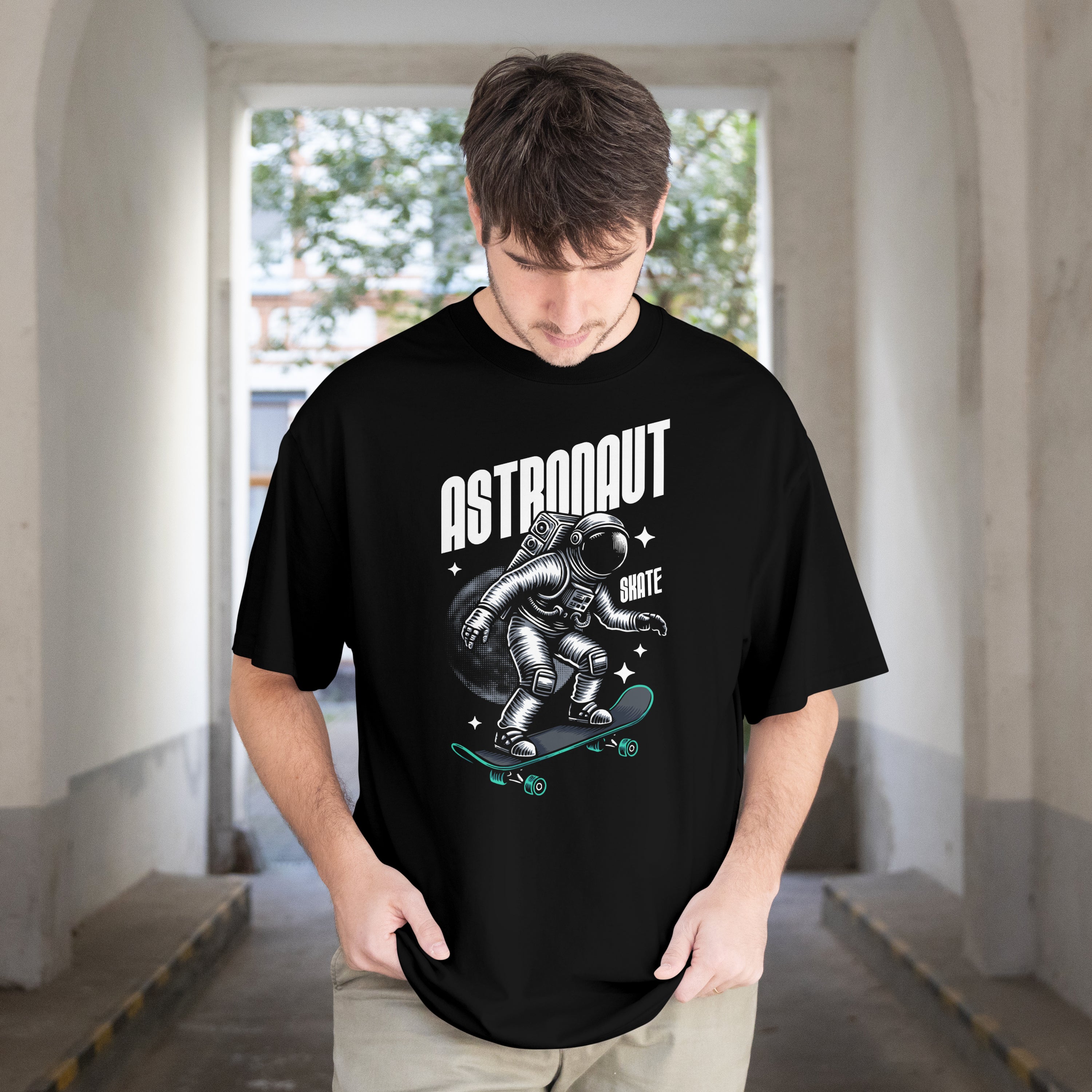 Astronaut Skate Oversized T-Shirt