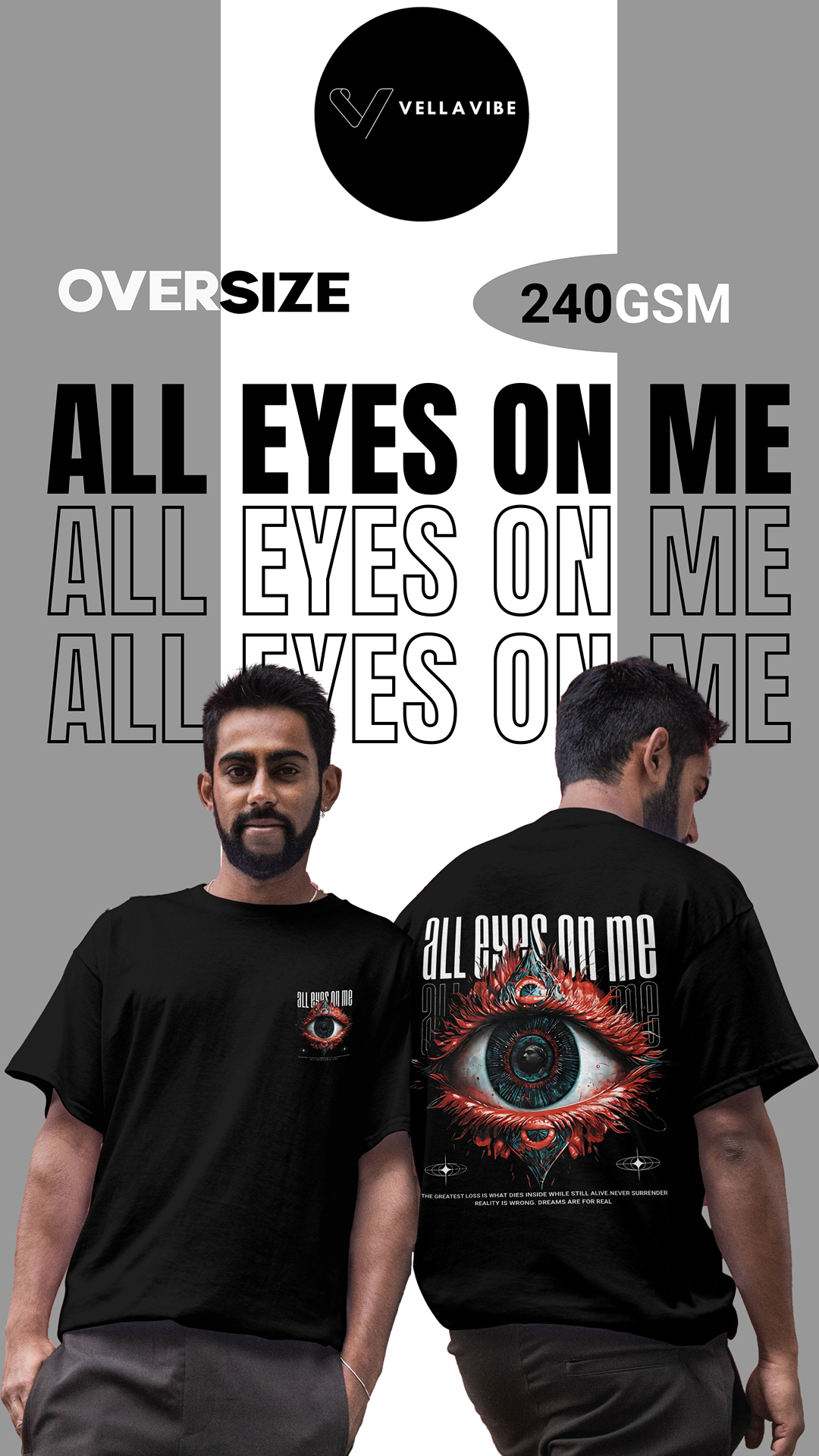 ALL EYES ON ME | OVERSIZE PREMIUM TEE