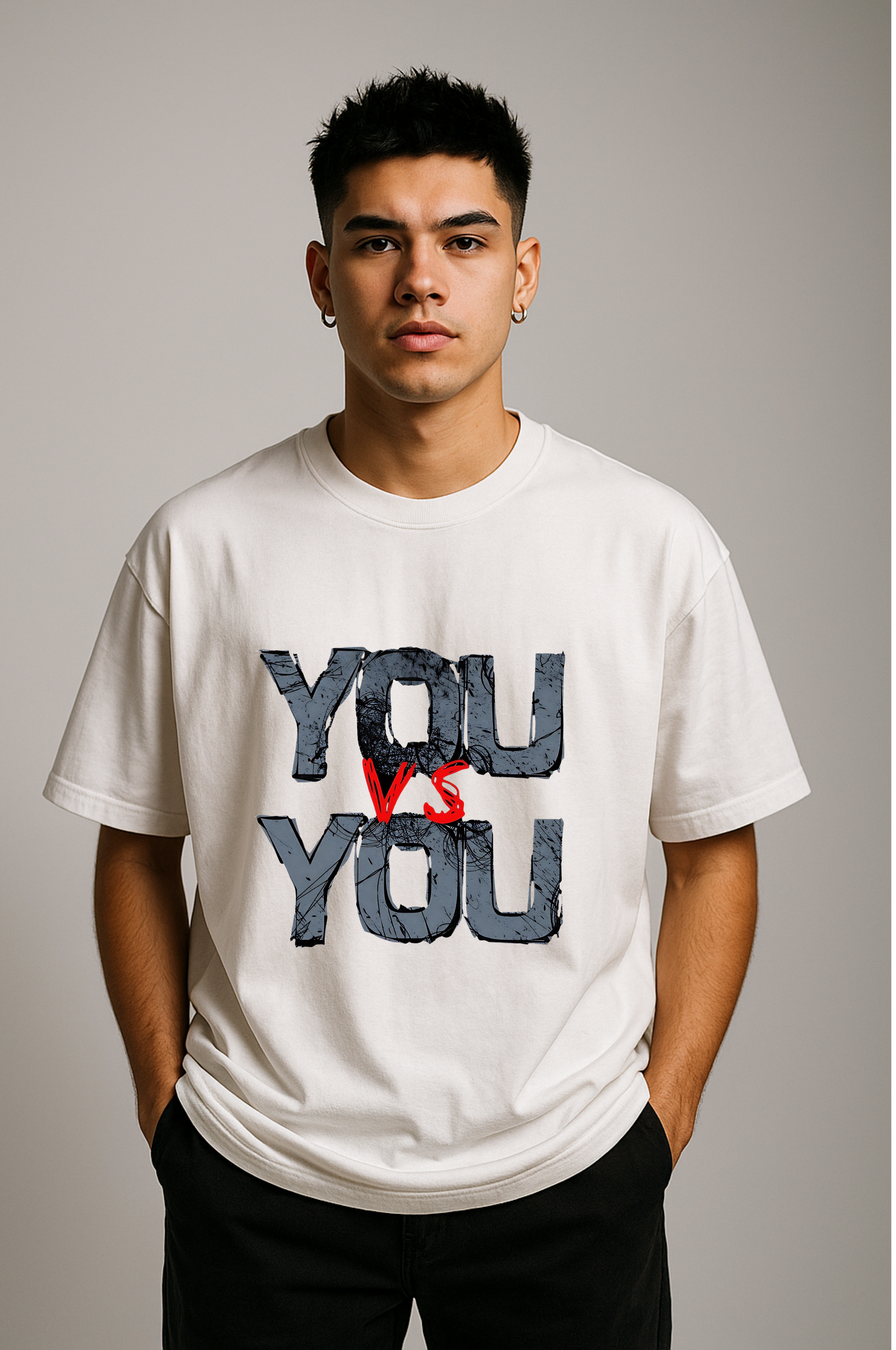 Its "YOU Vs YOU" || Oversize Classic Tshirts
